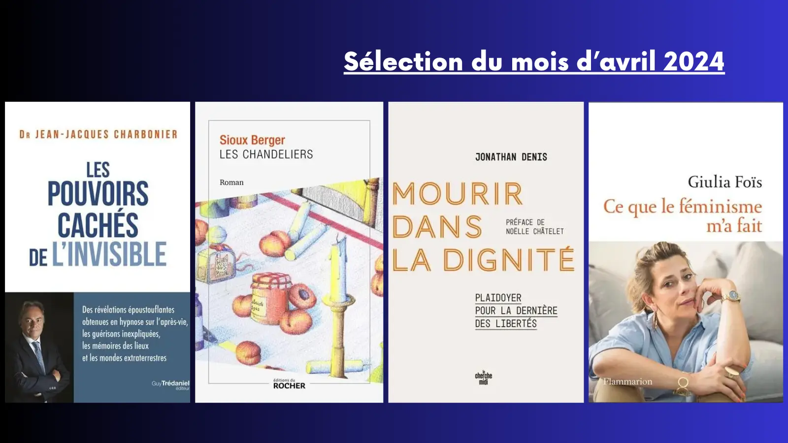 5 livres du mois d'Avril 2024